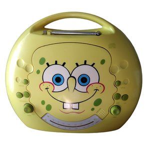 Vintage 2004 SpongeBob SquarePants Viacom AM/FM Radio CD Player Tested